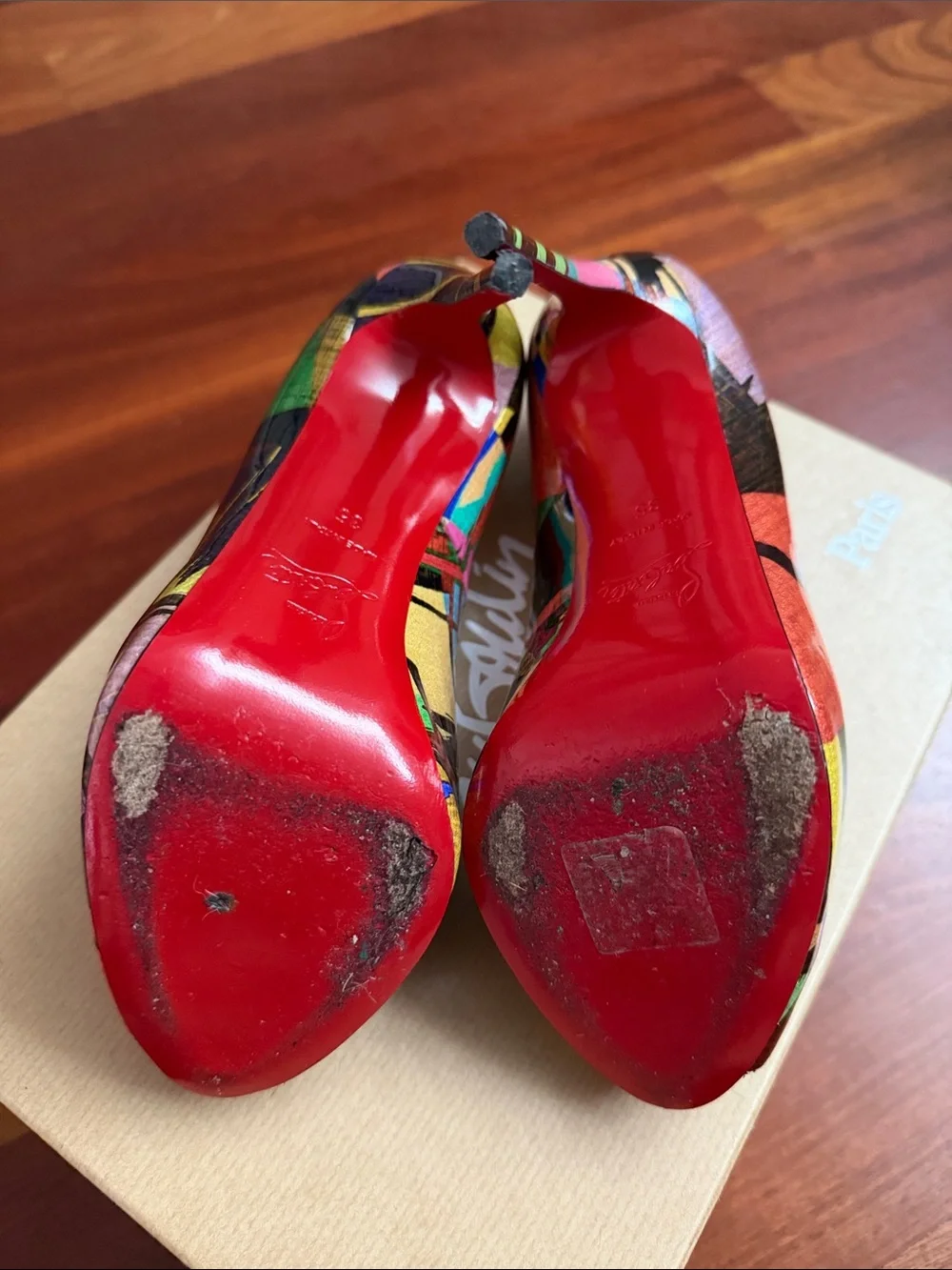 Christian Louboutin Multicolor Prive 120 Patent Mag